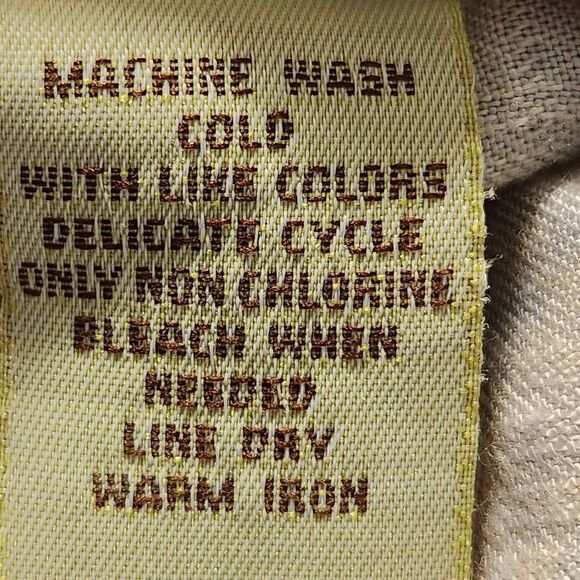 Cubavera silk button front short sleeveshirt olive plaid palm leaf print small - Picture 7 of 7